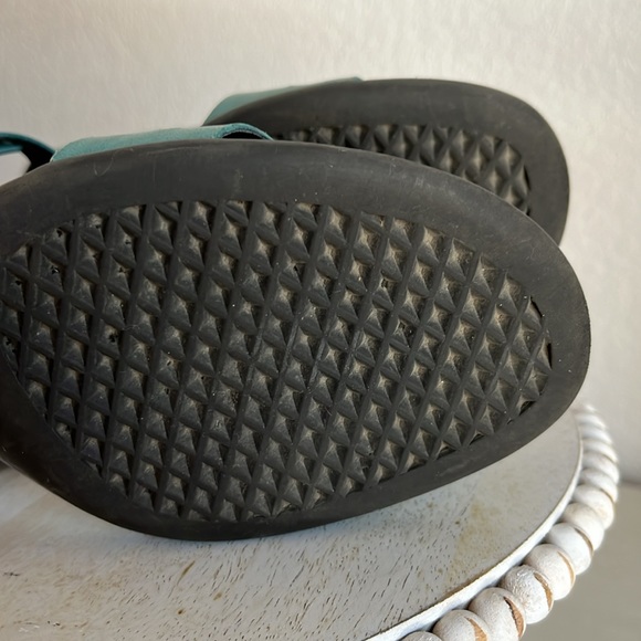 Aerosols teal leather sandal EUC Size 10 - Picture 7 of 8